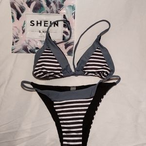 NWT Shein Striped Bikini Set